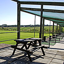 Outdoor bays at Buxton golf driving range derbyshire